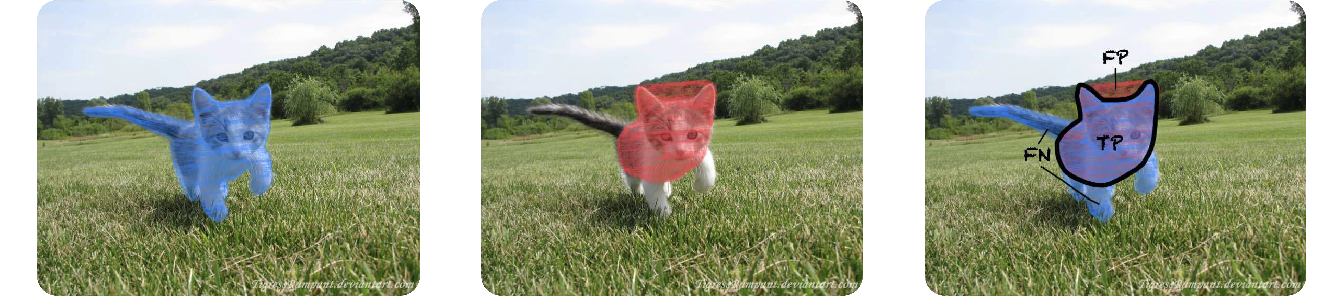 An example of segmentation mask with results