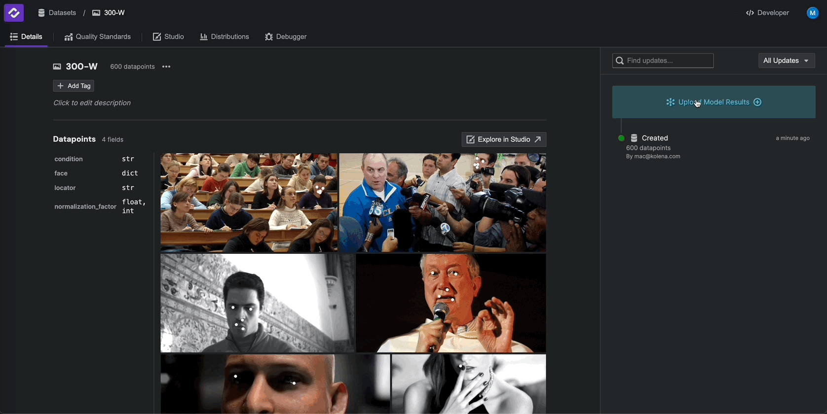 Example Results Upload